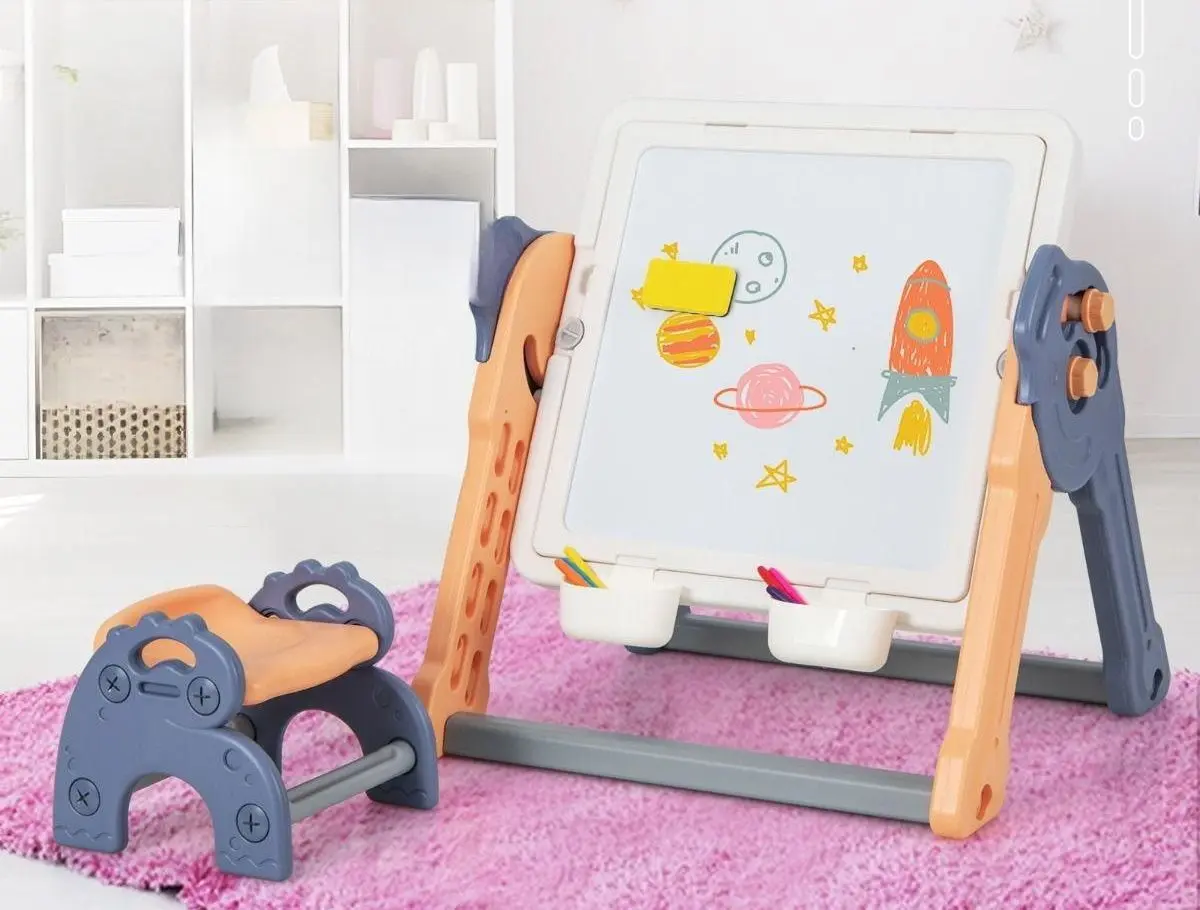 Набор стол + стульчик Costway TM10071 (Blue/Orange)