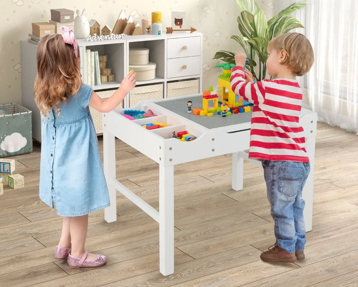 Стол 2в1 Costway UY10024WH (White)