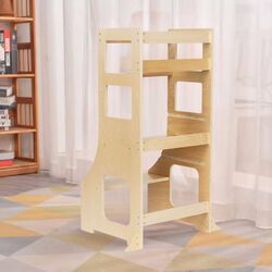 Tabureta-scara pentru copii Ecotoys ESC-W-070A (Natural)