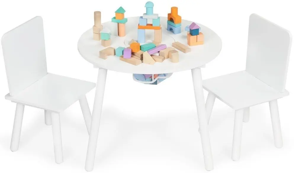Набор стол+2 стульчика Ecotoys WH135 (White) - 10