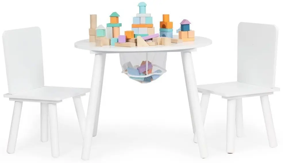 Набор стол+2 стульчика Ecotoys WH135 (White) - 9