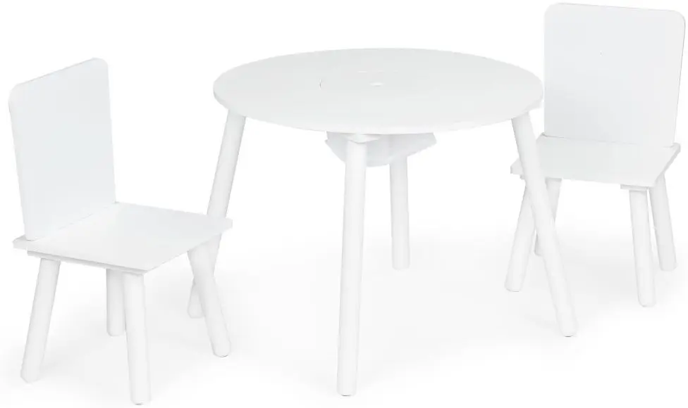 Набор стол+2 стульчика Ecotoys WH135 (White) - 7