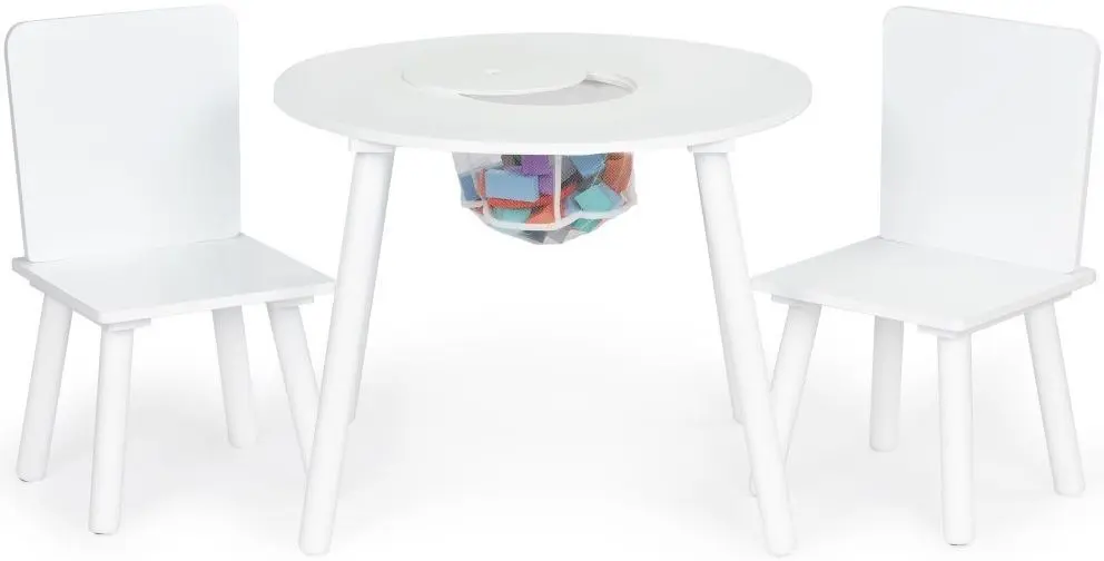 Набор стол+2 стульчика Ecotoys WH135 (White) - 4