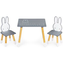 Set masa+2 scaune Ecotoys WH141 (Grey/White) Thumb