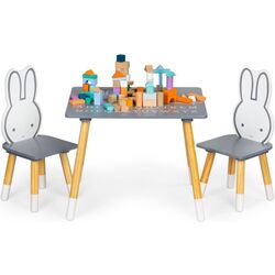 Set masa+2 scaune Ecotoys WH141 (Grey/White) Thumb