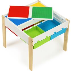 Set masa+2 scaune Ecotoys XKF002 (White/Natural) Thumb