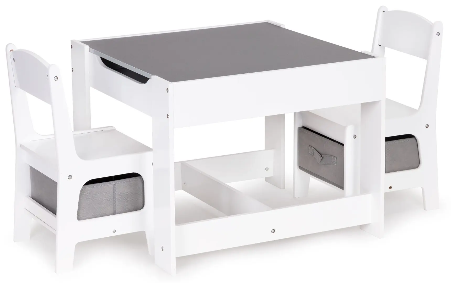 Набор стол + 2 стульчика Ecotoys ZCF-01A (White) - 3