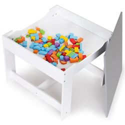 Набор стол + 2 стульчика Ecotoys ZCF-01A (White) Thumb
