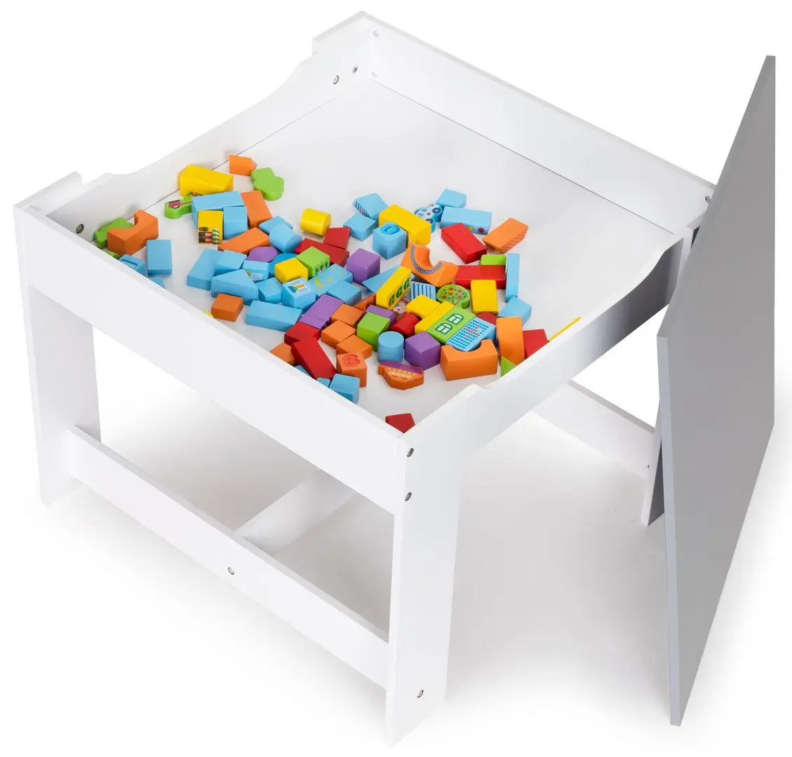 Набор стол + 2 стульчика Ecotoys ZCF-01A (White) - 7