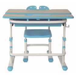 Set masa+scaun Ergok Ivy (Blue/White) Thumb