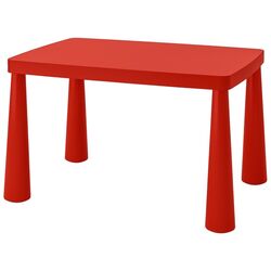 Столик детский Ikea Mammut 77x55 (Красный)