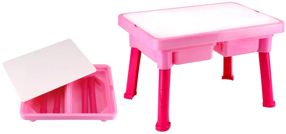 Masa pentru copii LeanToys Play Table (Pink)