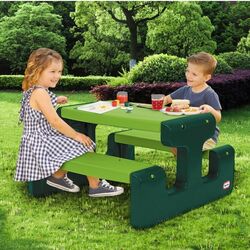Masa cu banci Little Tikes Picnic (Green) Thumb