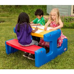 Masa cu banci Little Tikes Picnic Large 4668 (Multicolor) Thumb