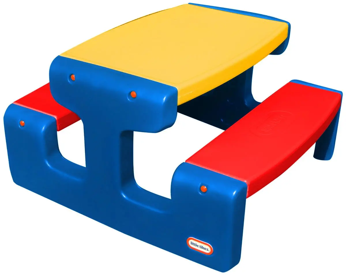 Masa cu banci Little Tikes Picnic Large 4668 (Multicolor)