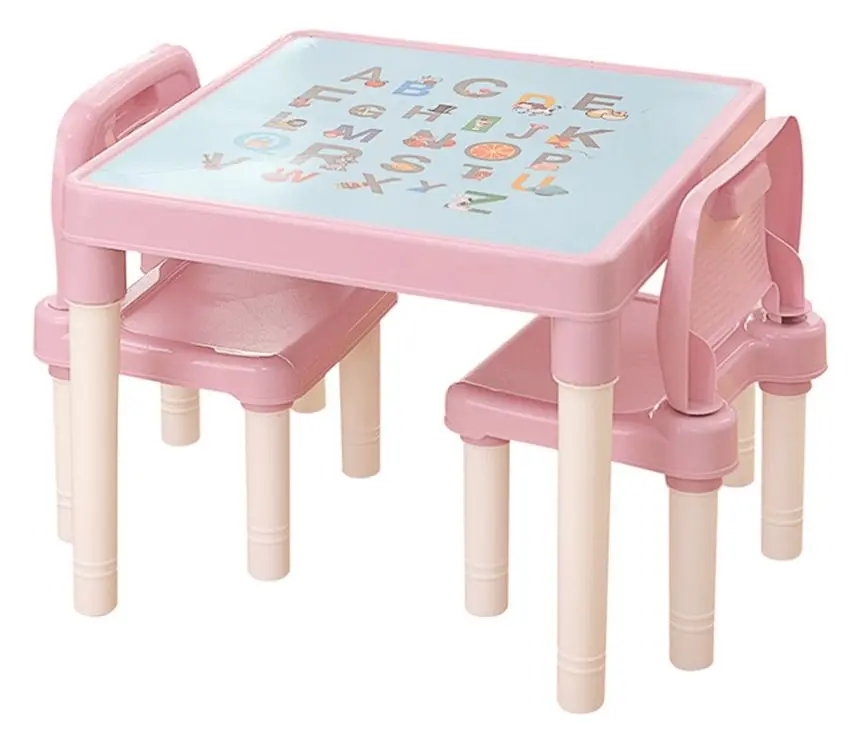 Set masa+2 scaune Mobhaus Balto (Pink/Coral)