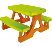 Set masă+2 scaune Mochtoys Piknik 10722 (Green/Brown)