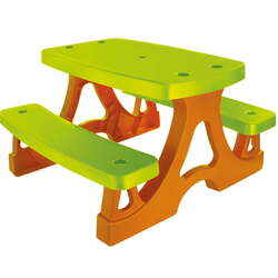 Set masă+2 scaune Mochtoys Piknik 10722 (Green/Brown)