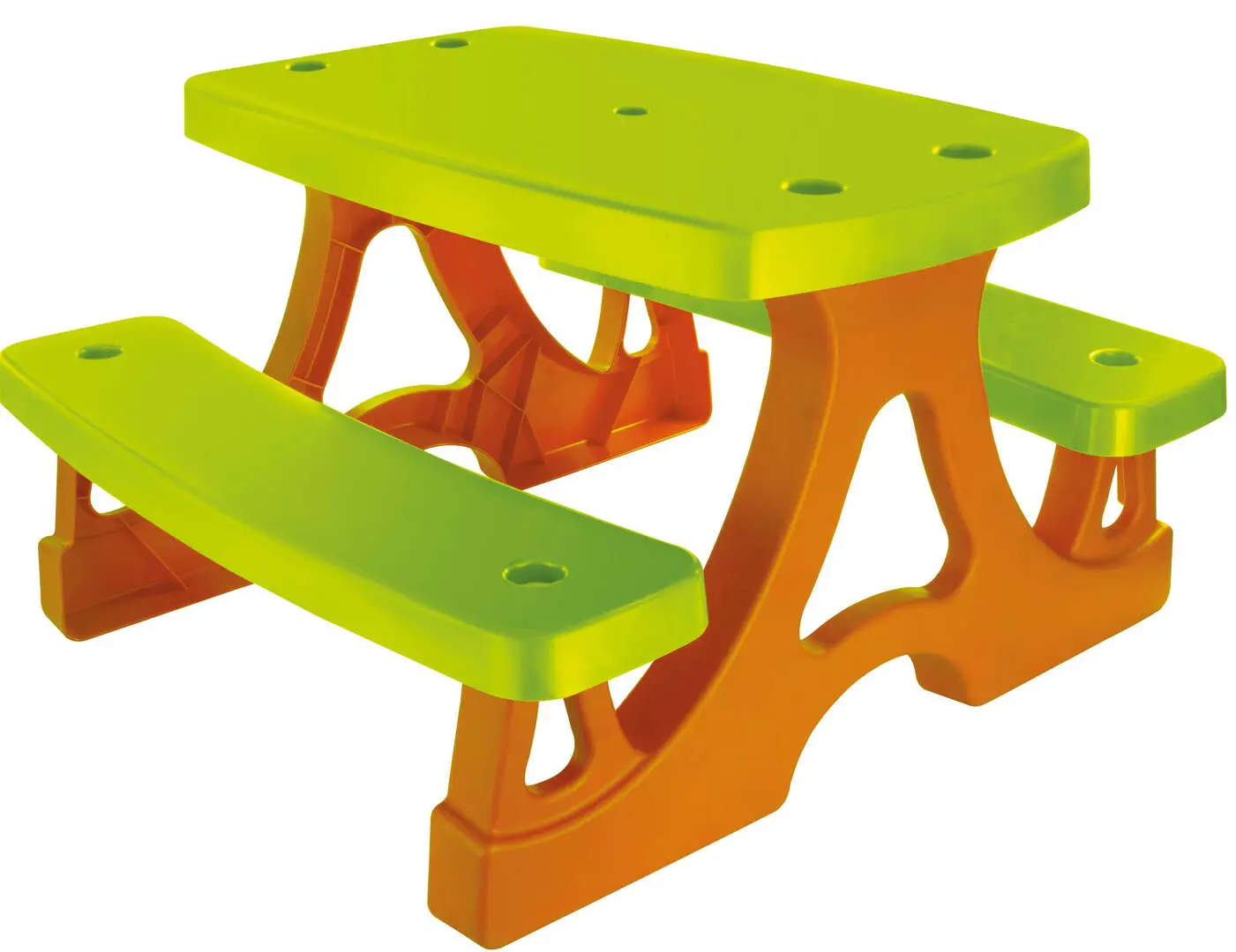 Set masă+2 scaune Mochtoys Piknik 10722 (Green/Brown)