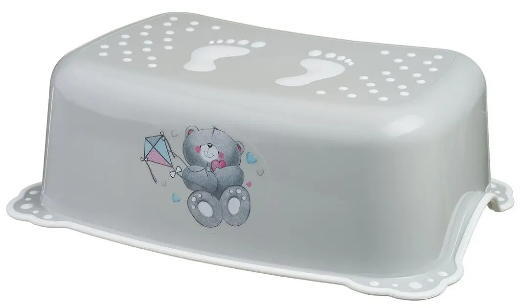Taburet pentru copii MyKids Bears (Grey/White)