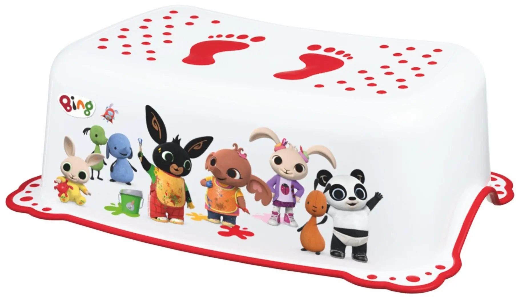 Taburet pentru copii MyKids Bing (White/Red)