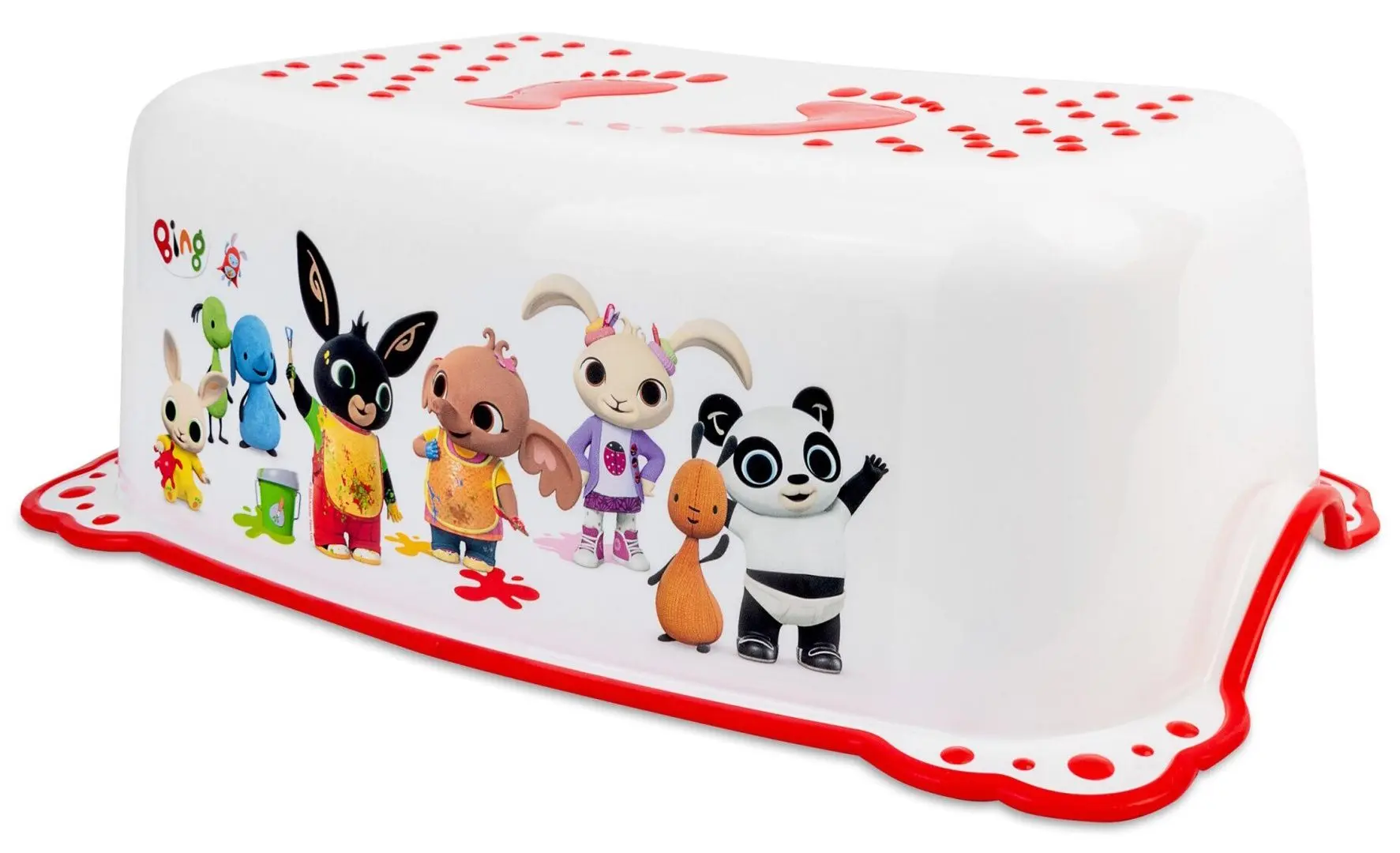 Taburet pentru copii MyKids Bing (White/Red)