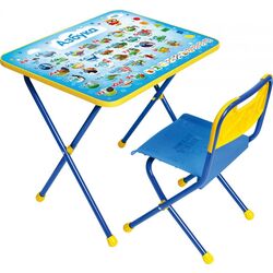 Set scaun+masa Nika KP/9 Abecedar (Blue) Thumb