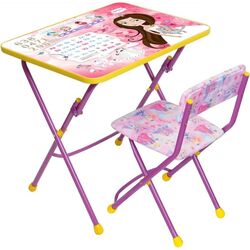 Set masa+scaun Nika KU1/17 Printesa Mica (Pink)