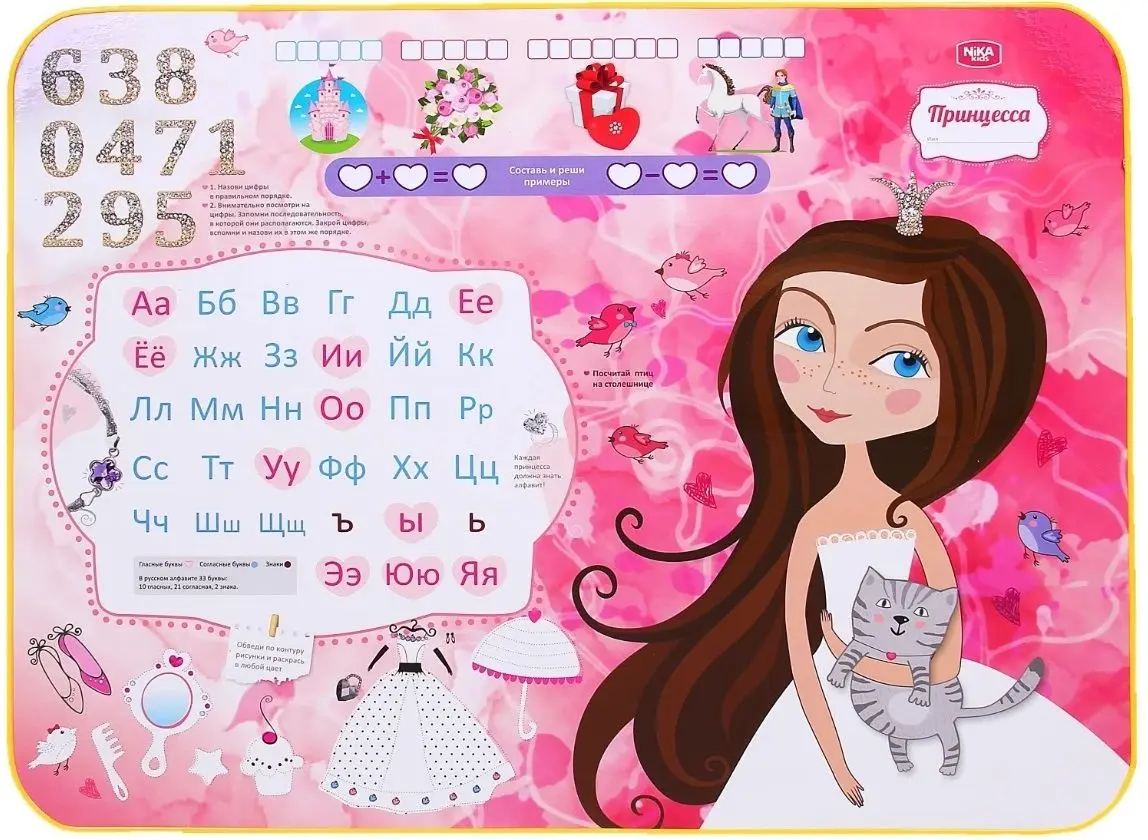 Set masa+scaun Nika KU1/17 Printesa Mica (Pink)