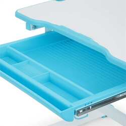 Set masa+scaun OneConcept Annika (Blue/White) Thumb