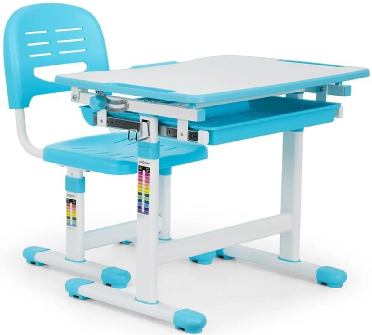 Set masa+scaun OneConcept Annika (Blue/White)