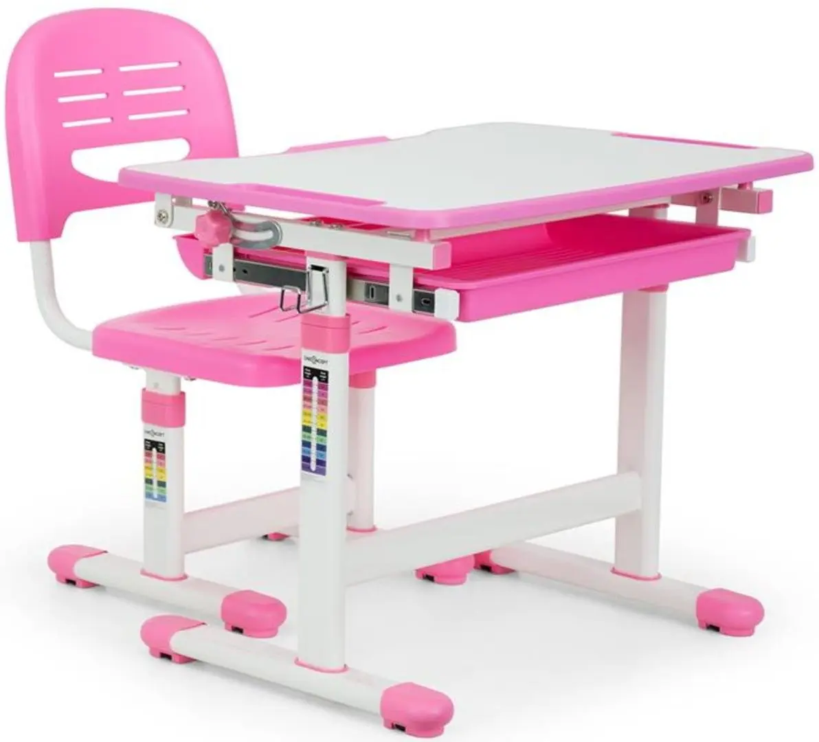 Set masa+scaun OneConcept Annika (Pink/White)