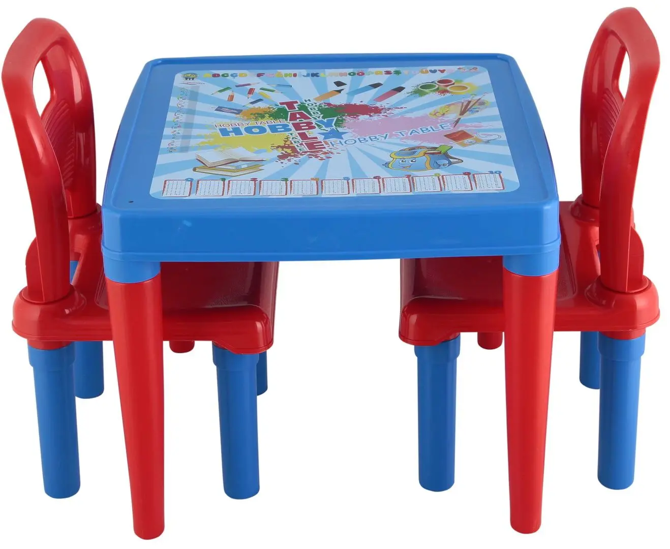 Набор стол+2 стульчика Pilsan 03414 (Blue/Red)