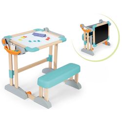 Парта со скамьей Smoby Modulo Space Desk (White/Blue) Thumb