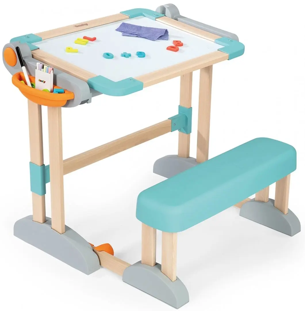 Парта со скамьей Smoby Modulo Space Desk (White/Blue)