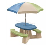 Masa cu banci Step2 Naturally Playful 8438 (Blue/Green)