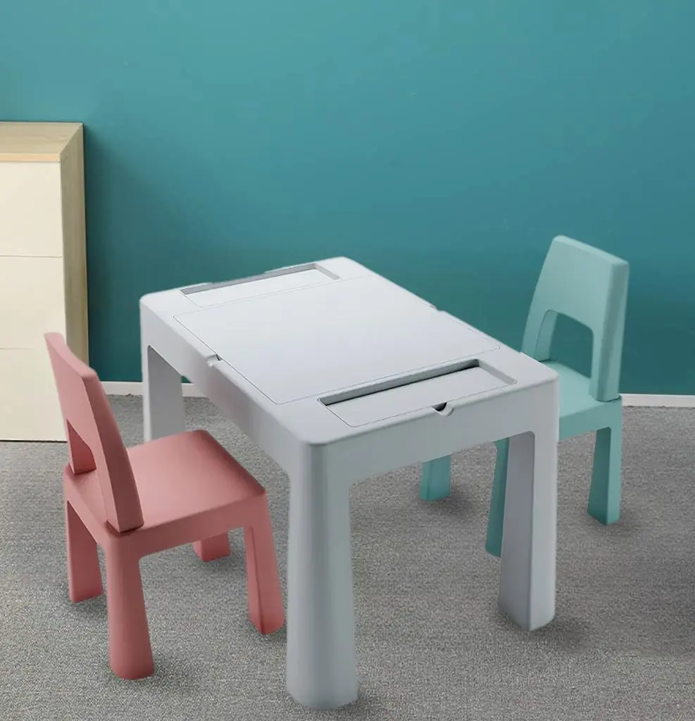 Set masuta + 2 scaune Tega Multifun Teggi TI-011-174 Komplet (Grey/Pink/Turquoise)