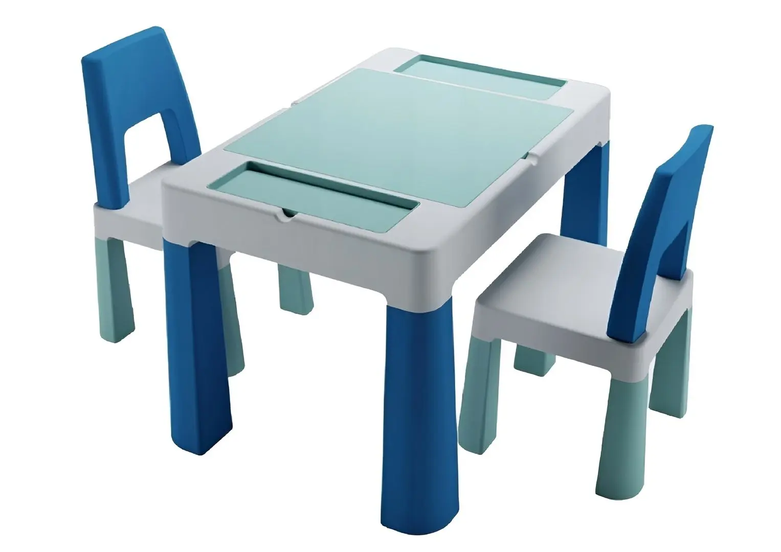 Набор столик +2 стульчика Tega Multifun Teggi TI-011-173 Komplet (Turquoise/Blue/Gray) - 4