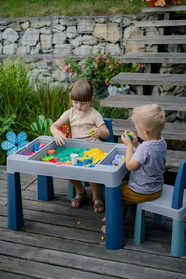 Набор столик +2 стульчика Tega Multifun Teggi TI-011-173 Komplet (Turquoise/Blue/Gray) - 2