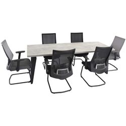 Masa pentru conferinte DP Town  240x100 (Concrete Gray/Black) Thumb