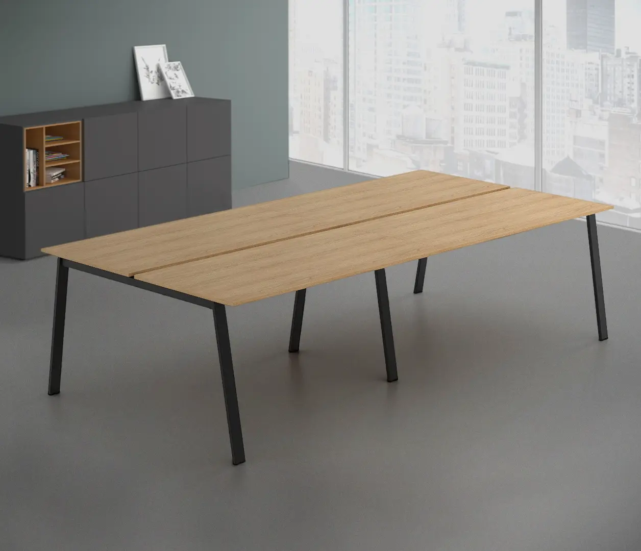 Masa pentru conferinte DP Arki 276x140 (Oak/Black)