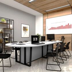 Стол для конференций DP Protocol (Gray/Black) Thumb