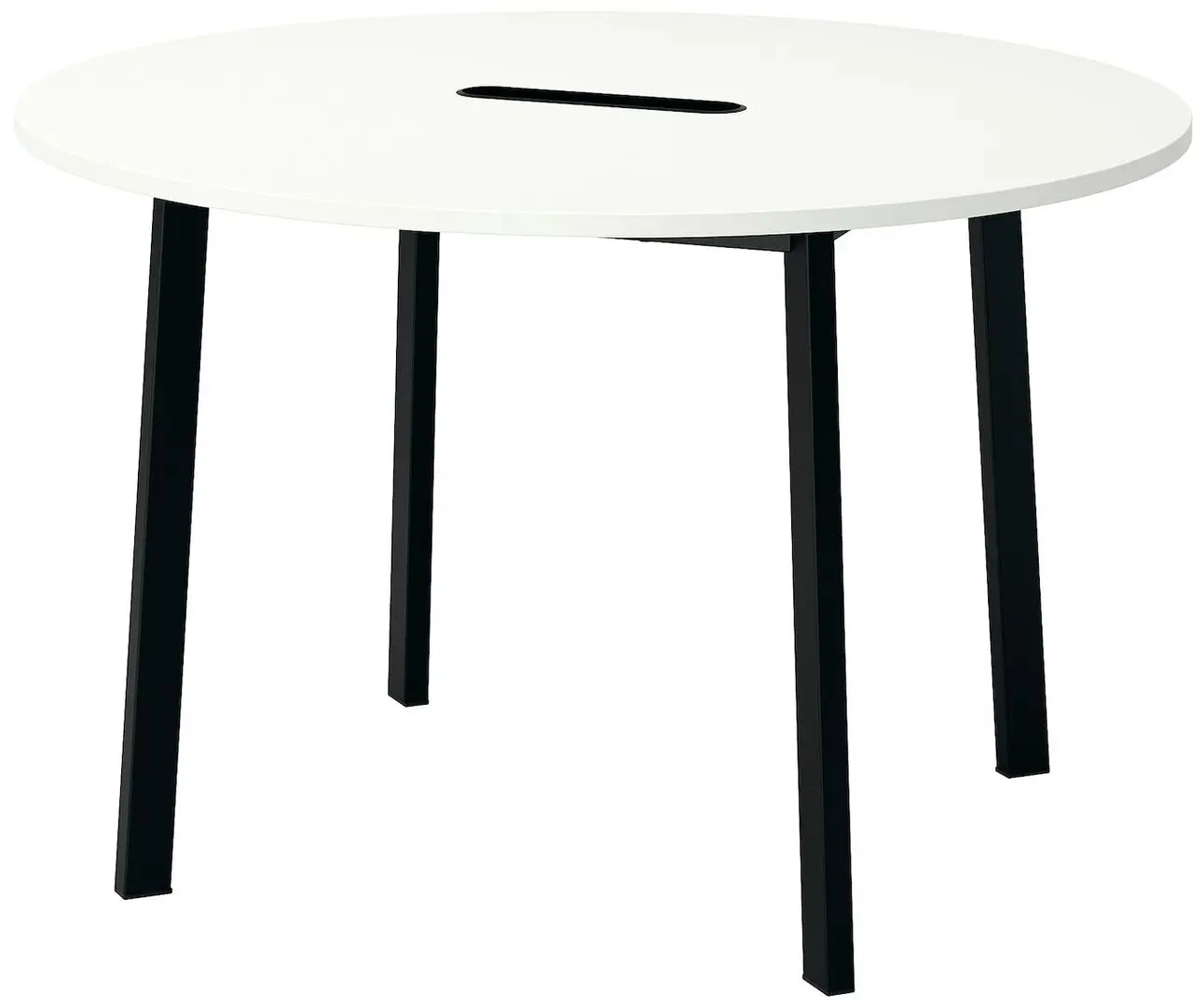 Masa pentru conferinte Ikea Mittzon 120x75 (Alb/Negru)