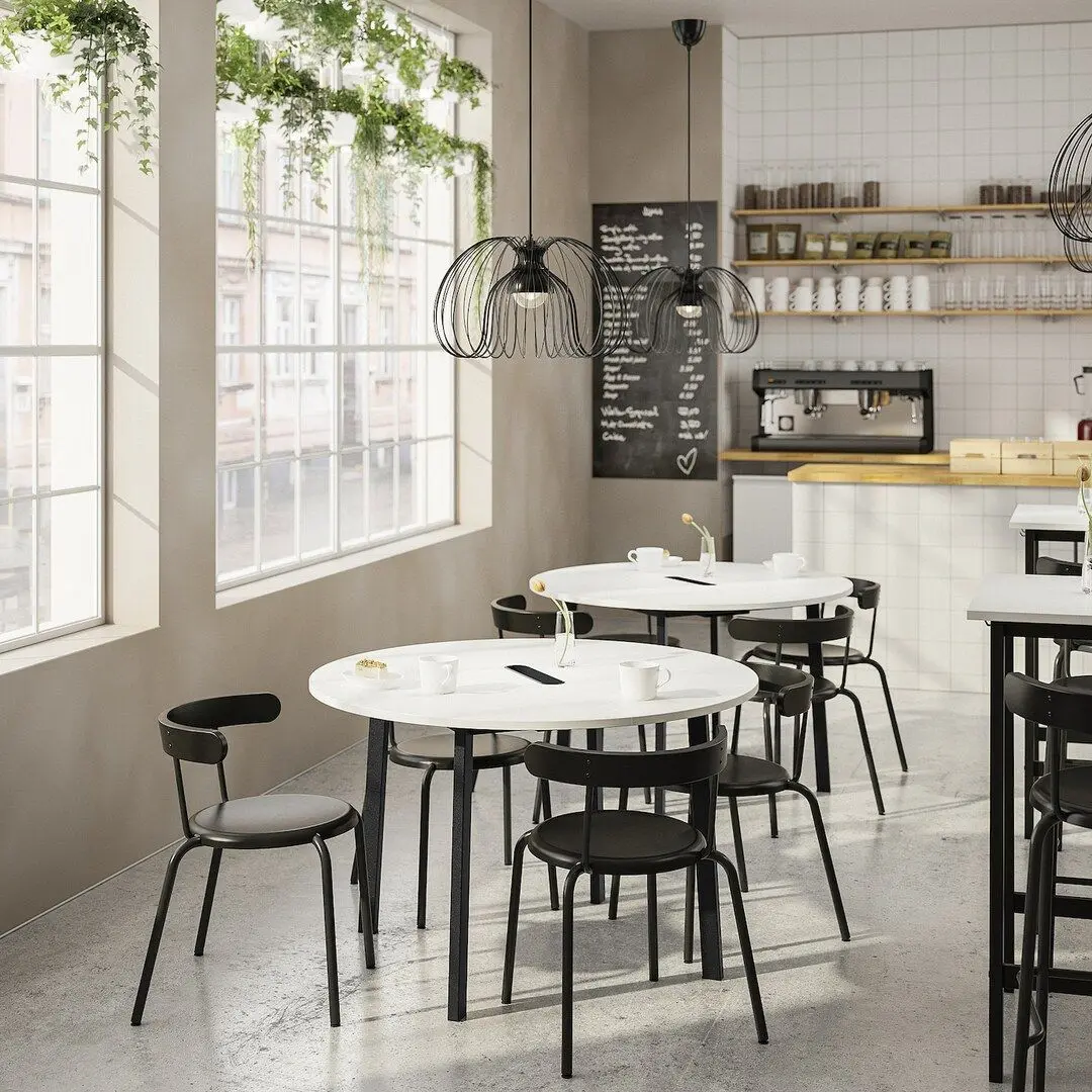 Masa pentru conferinte Ikea Mittzon 120x75 (Alb/Negru)