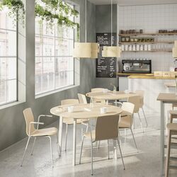 Masa pentru conferinte Ikea Mittzon 120x75 (Furnir Mesteacan/Alb) Thumb