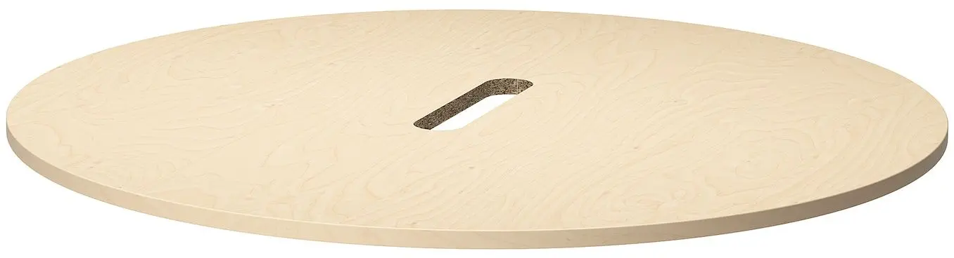 Masa pentru conferinte Ikea Mittzon 120x75 (Furnir Mesteacan/Negru)