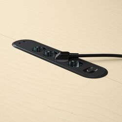 Masa pentru conferinte Ikea Mittzon 120x75 (Furnir Mesteacan/Negru) Thumb