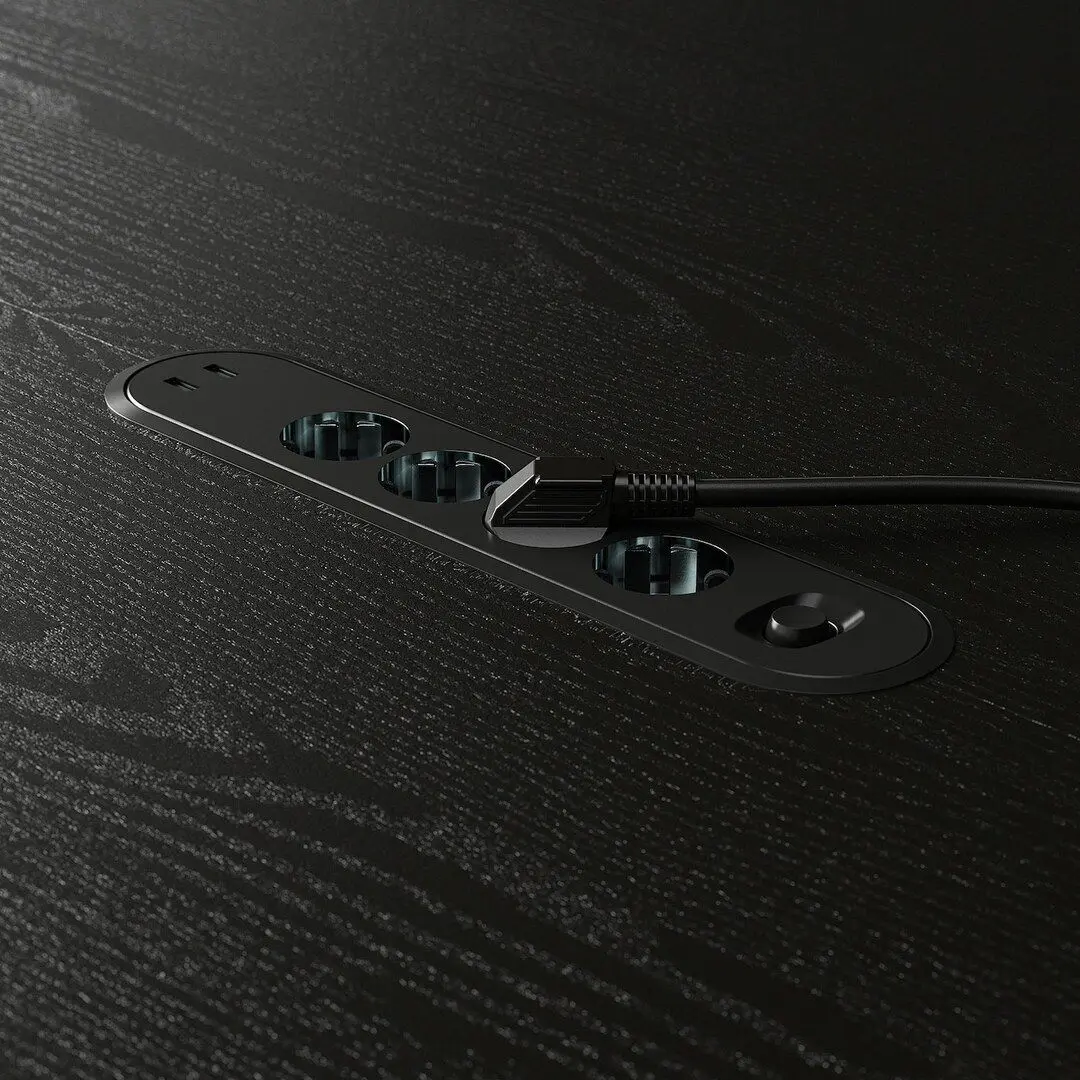 Стол для конференций Ikea Mittzon 120x75 (Черный) - 5