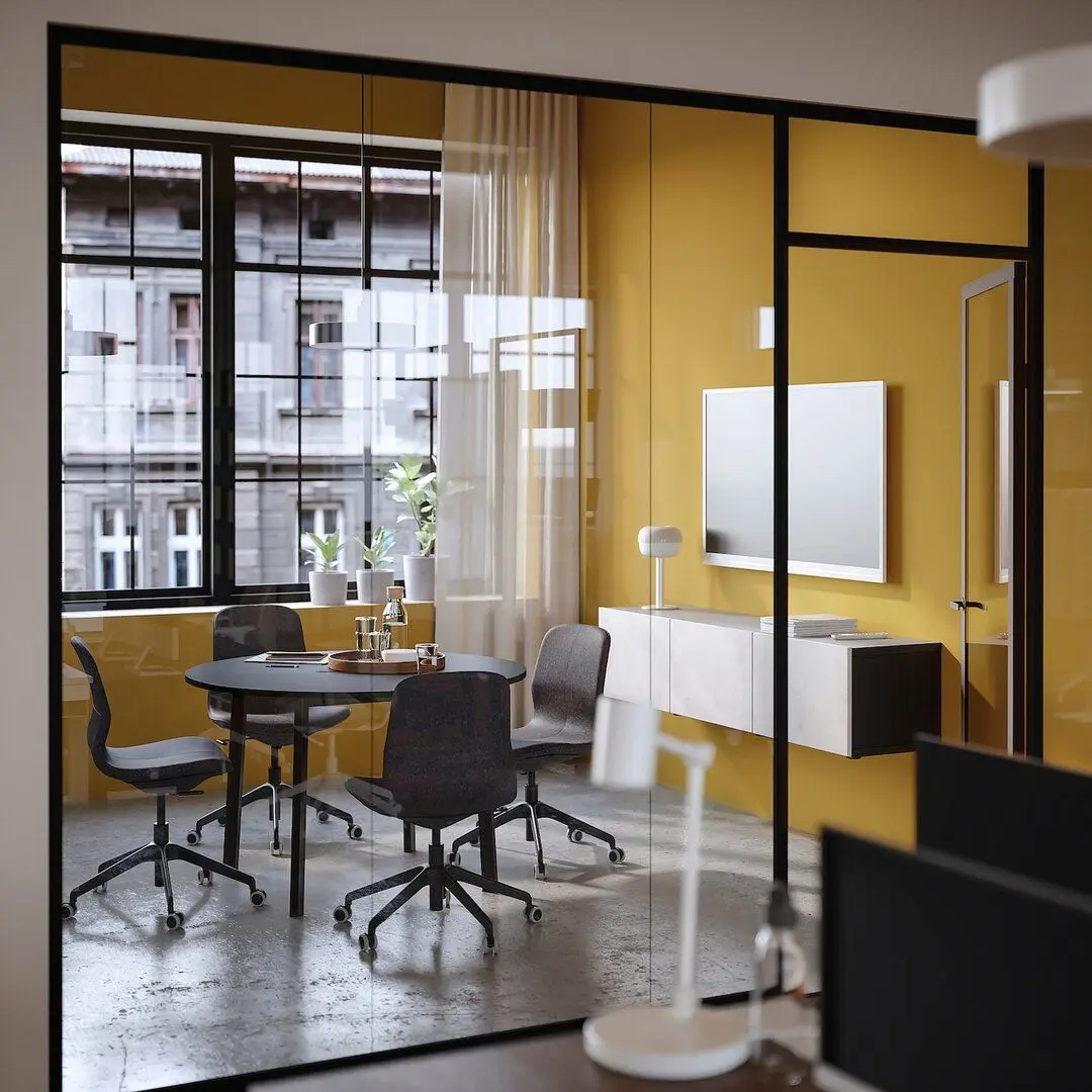 Стол для конференций Ikea Mittzon 120x75 (Черный) - 9