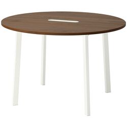 Стол для конференций Ikea Mittzon 120x75 (Орех/Белый) Thumb